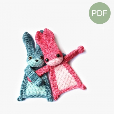 Baby konijn mini Lappenpop Pdf Patroon